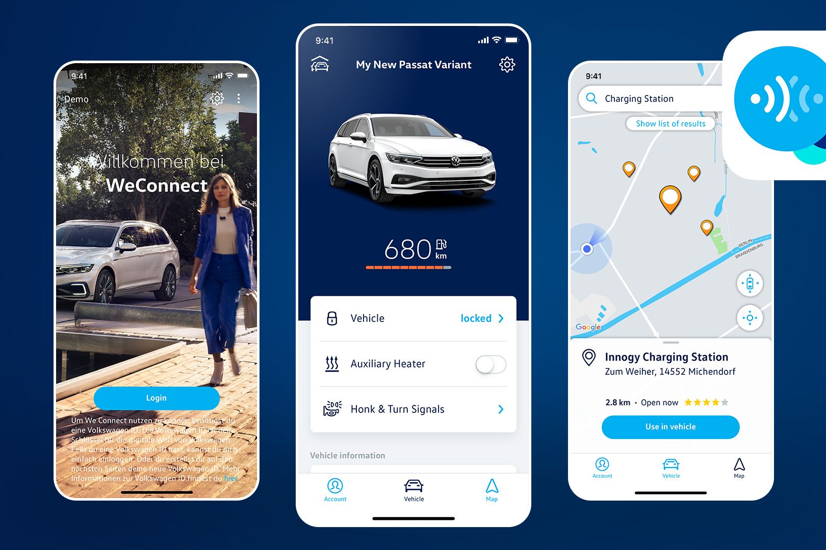 Volkswagen We Connect App